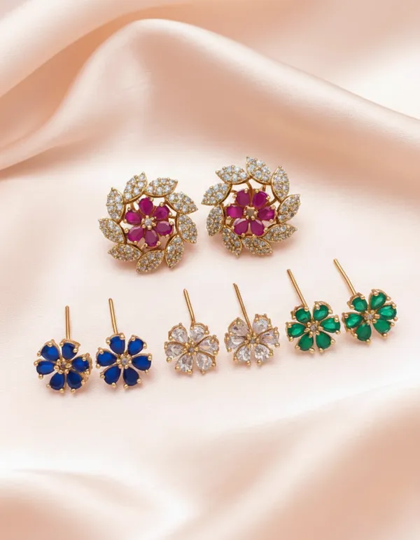 Chakri_Flower_Color_Changeable_Earrings