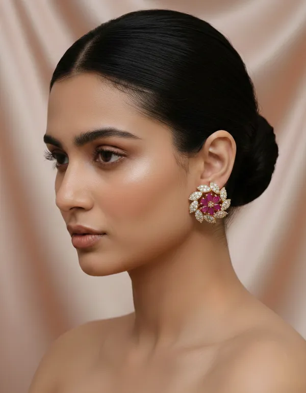 Chakri_Flower_Color_Changeable_Earrings