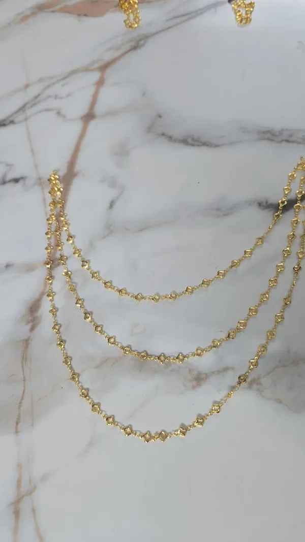 Gold_Plated_Triple_Line_Chain_Necklace