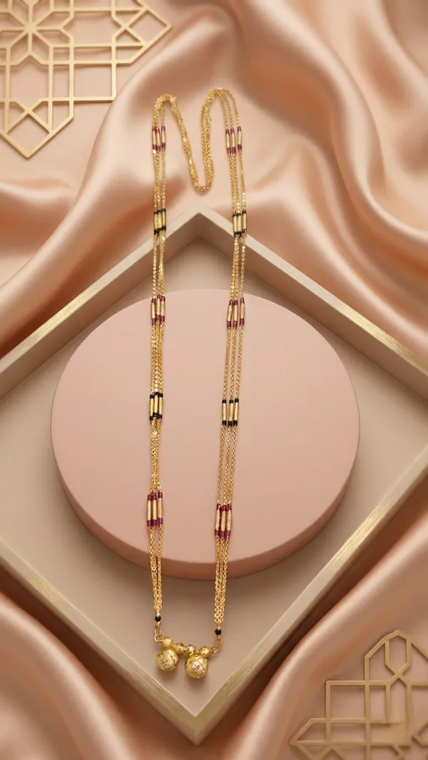 Pink_3-Bead_Padar_Daily_Wear_Mangalsutra_-_36_Inch