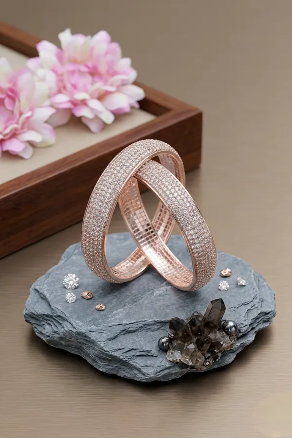 Rose_Gold_Diamond_Design_Bangles_For_Women