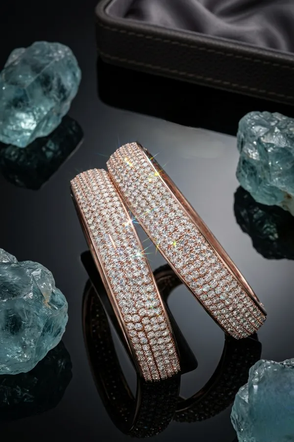Rose_Gold_Diamond_Design_Bangles_For_Women
