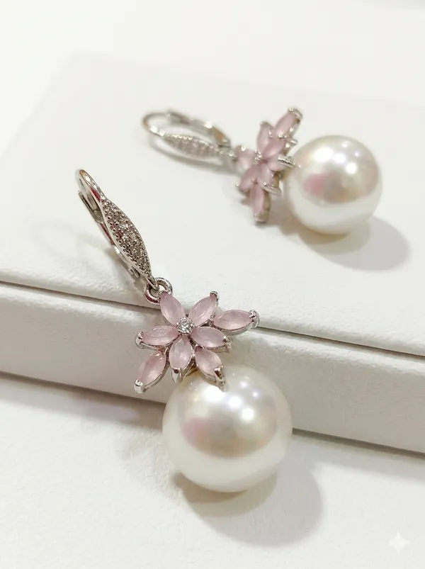 Light_Pink_Hook_Earrings_For_Women