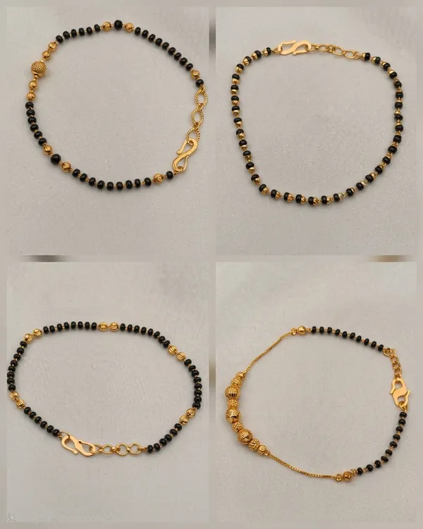 Black_Beaded_Bracelet_(Pack_Of_4)