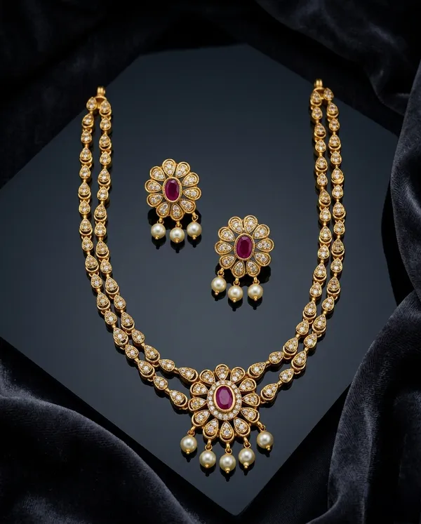 Kundan_Double_Layer_Necklace_For_Women