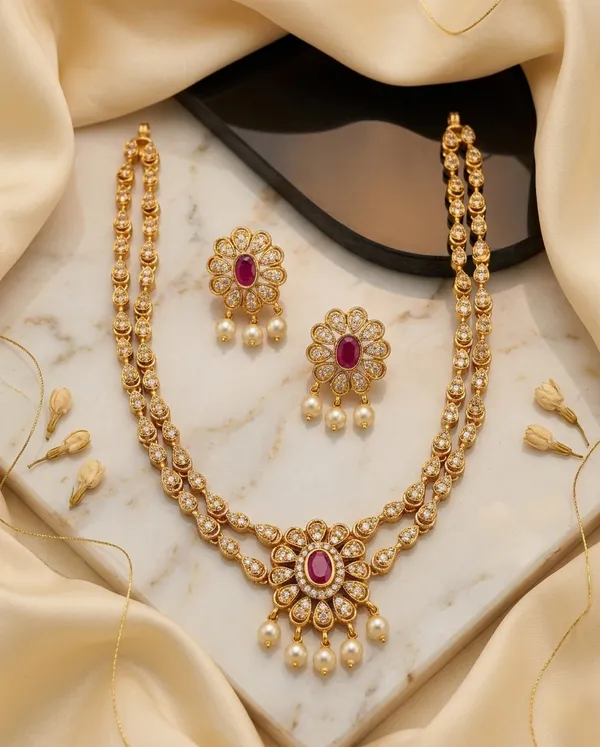 Kundan_Double_Layer_Necklace_For_Women
