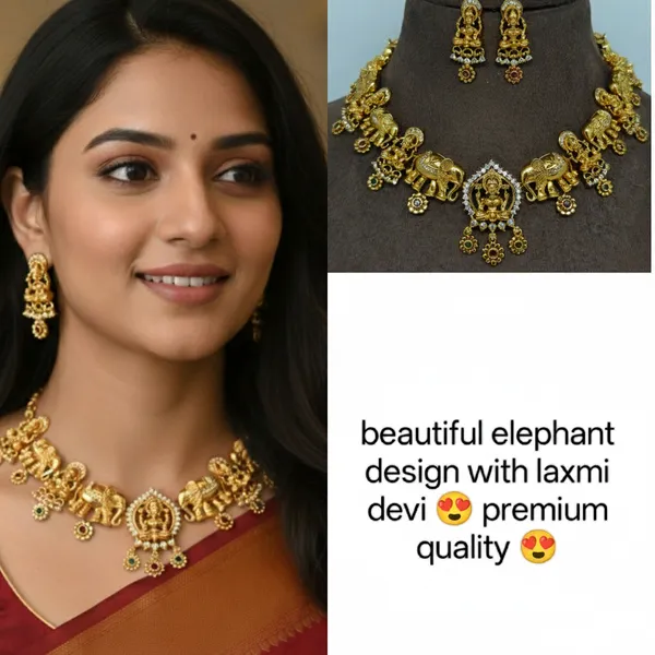 Laxmi_Elephant_Motif_Necklace_For_Women
