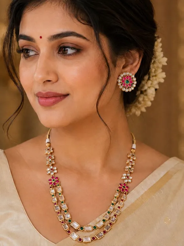 Maharani_Kundan_and_Gemstone_Double-Layer_Set