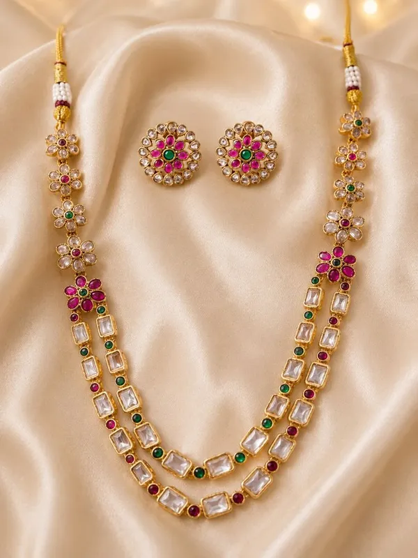 Maharani_Kundan_and_Gemstone_Double-Layer_Set