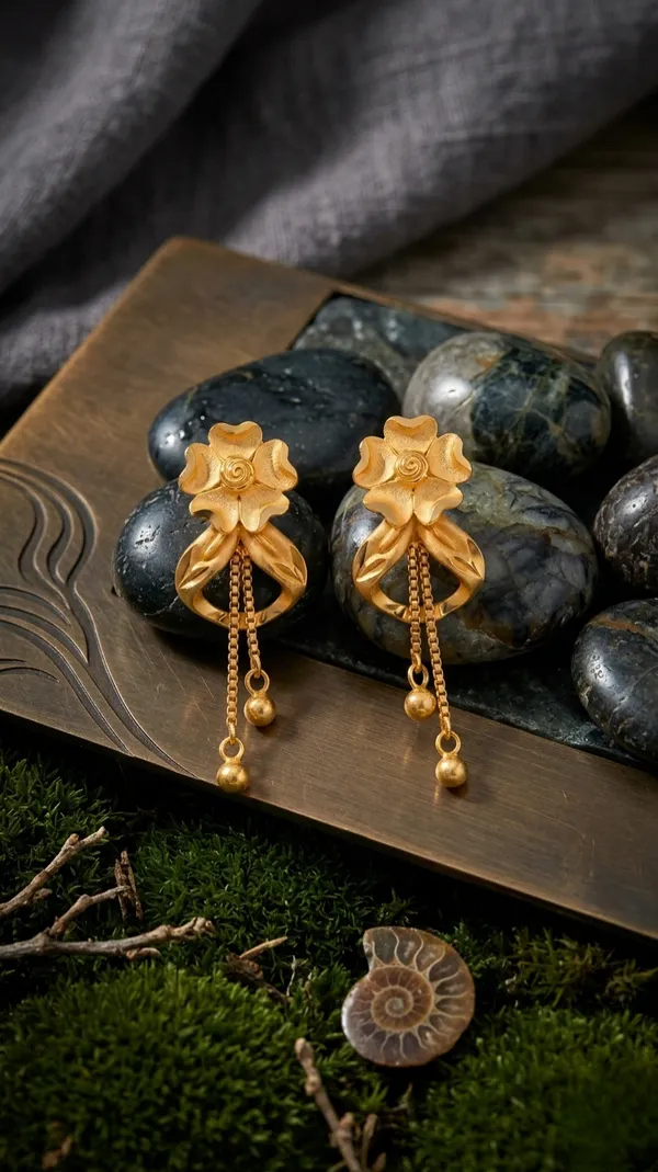 Lacquered_Big_Flower_Micro_Earrings_For_Women