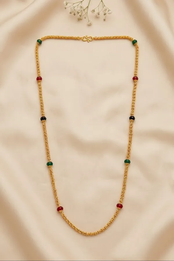 Minimalist_Ruby_&_Emerald_Bead_Chain