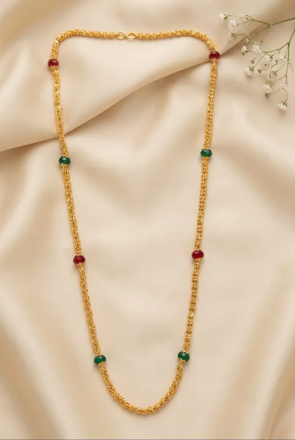 Minimalist_Ruby_&_Emerald_Bead_Chain
