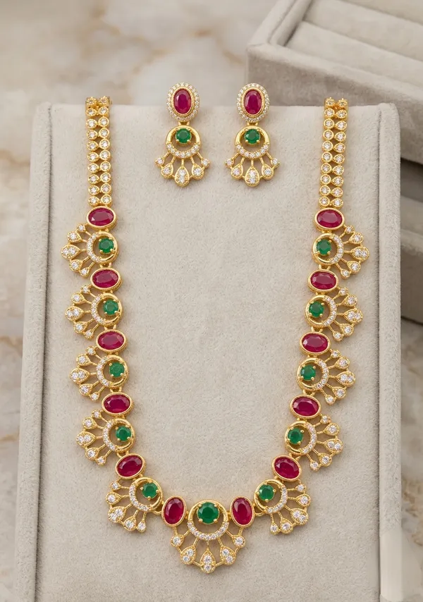 Ruby_Green_Stone_Necklace_For_Women