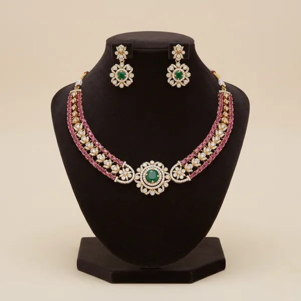 Premium_American_Diamond_Ruby_Chik_Necklace_For_Women