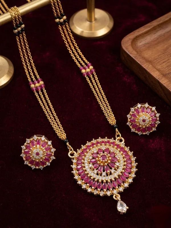 Premium_Pink_Mala_Suryaphul_Chic_Mangalsutra