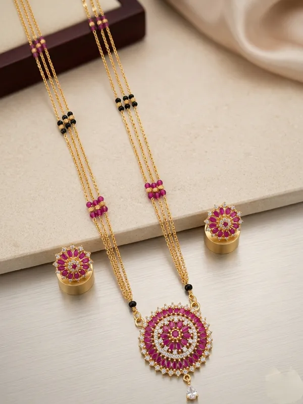 Premium_Pink_Mala_Suryaphul_Chic_Mangalsutra