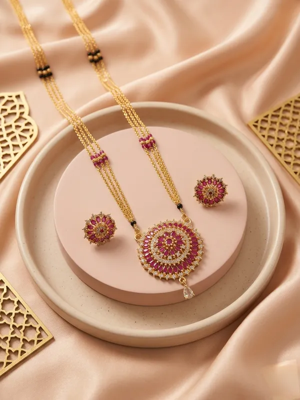 Premium_Pink_Mala_Suryaphul_Chic_Mangalsutra