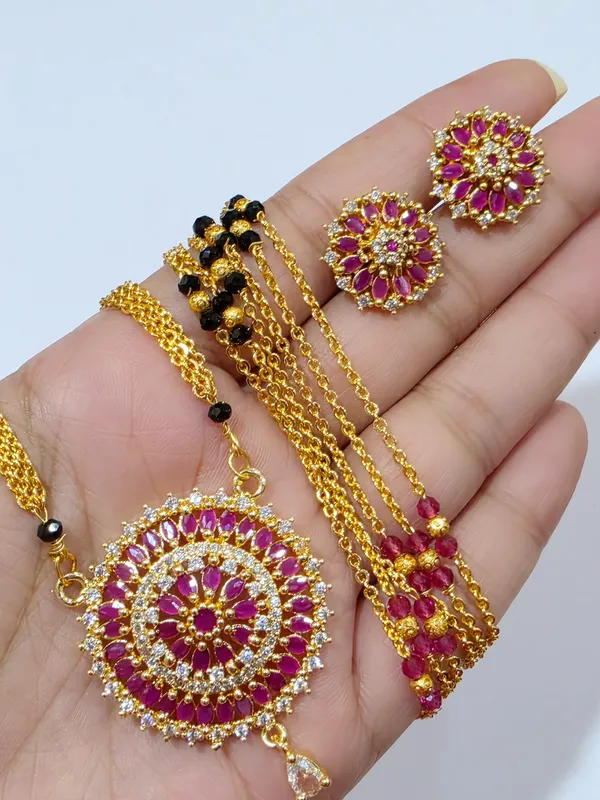 Premium_Pink_Mala_Suryaphul_Chic_Mangalsutra