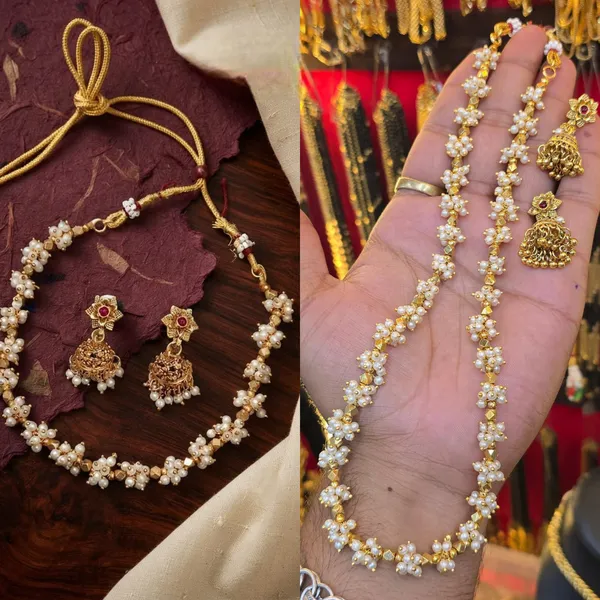 Royal_Crest_Golden_Cluster_Pearl_Set