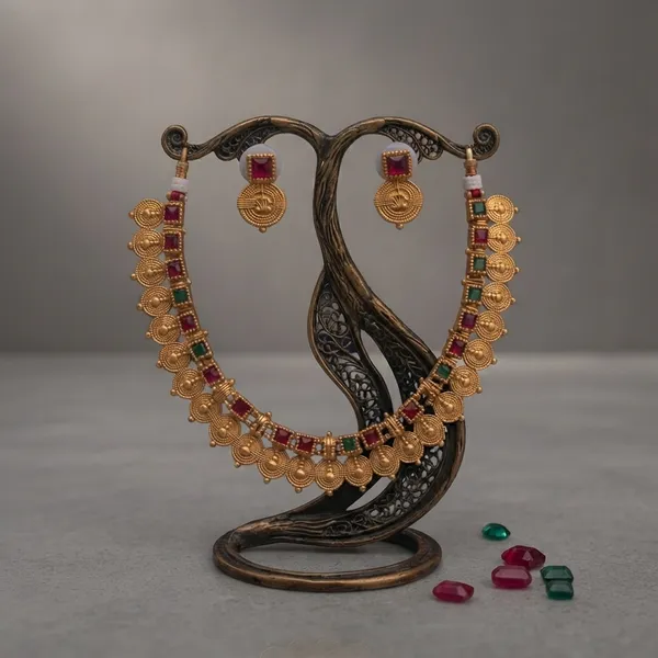 Ruby_and_Emerald_Temple_Coin_Necklace_Set