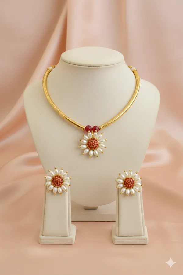 Red_Surya_Sun_Design_Necklace_For_Women