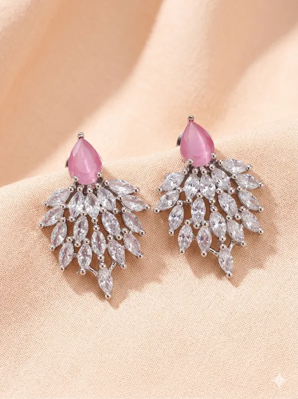 Oxidised_Light_Pink_Stud_Earrings_For_Women