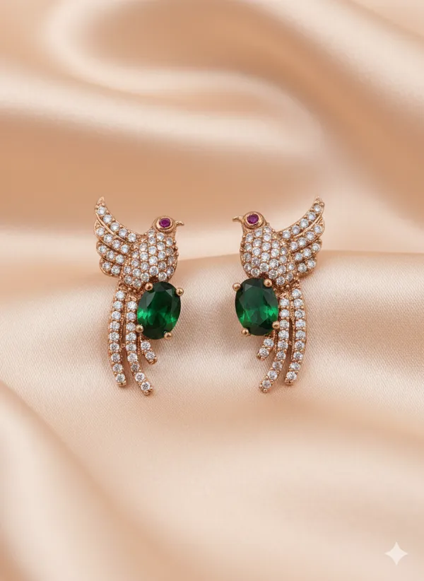 Rose_Gold_Green_Chimney_Cylinder_Stud_Earrings