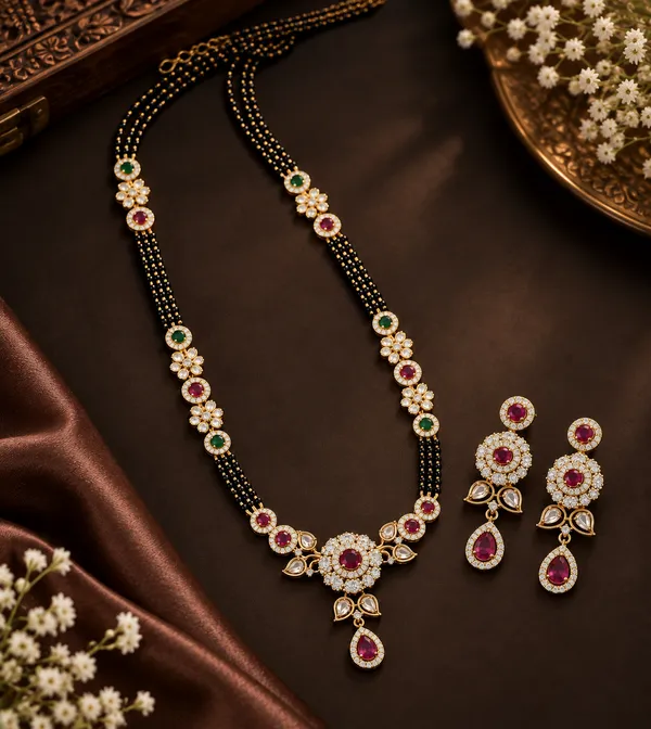 Victorian_Black_Beads_Long_Set