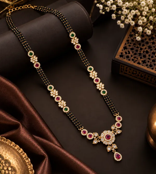 Victorian_Black_Beads_Long_Set