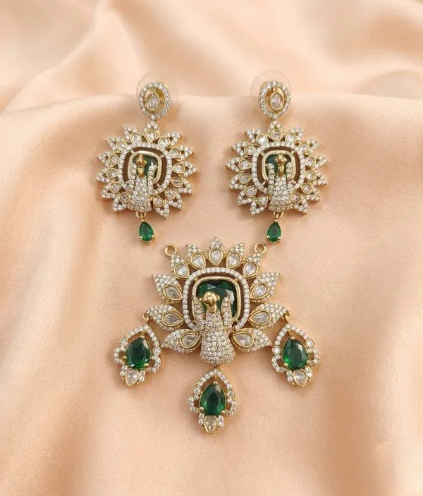 Green_Peacock_Victorian_Style_Mangalsutra