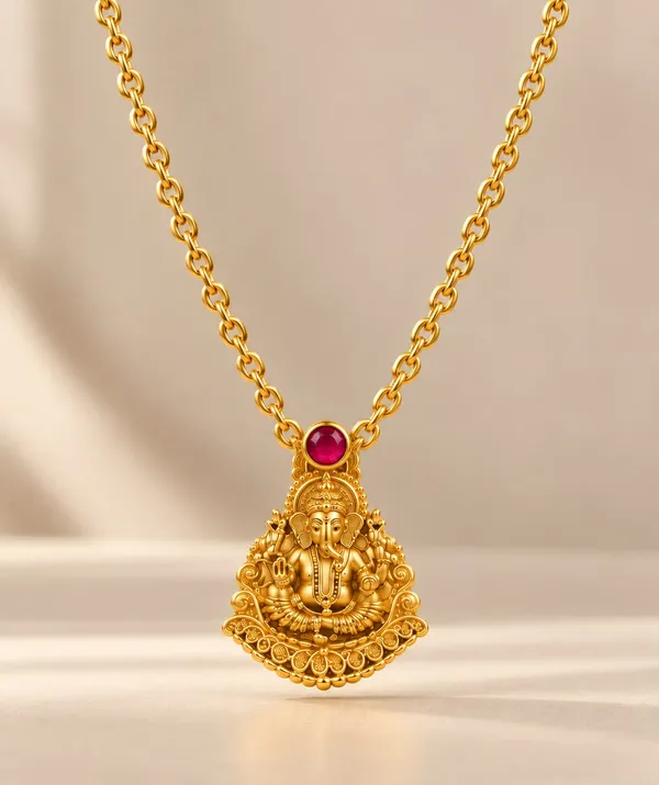 Vinayak_Chain_Gold_Replica_