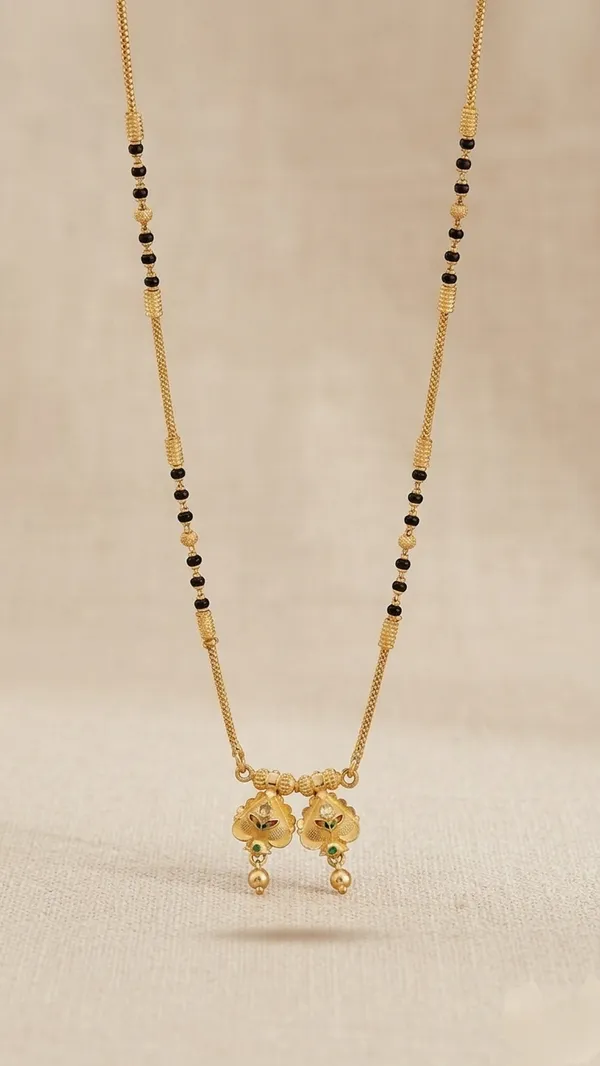 Gold_Filigree_Brass_Single_Line_Micro_Mangalsutra
