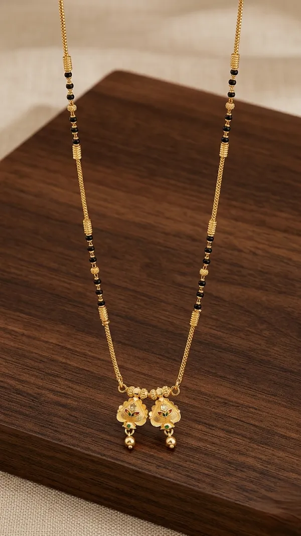 Gold_Filigree_Brass_Single_Line_Micro_Mangalsutra
