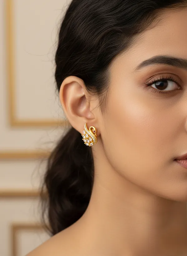 White_Swan_Hans_Earrings_For_Women