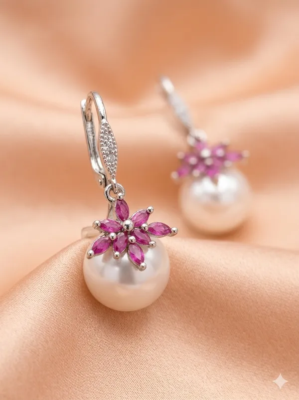 Pink_Rani_Hook_Earrings_For_Women