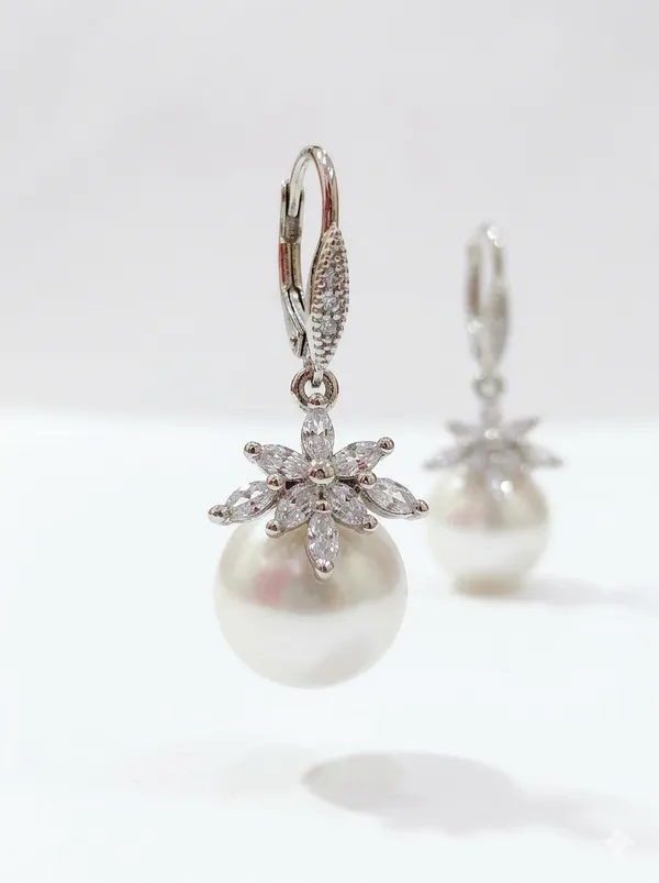 Silver_White_Hook_Earrings_For_Women