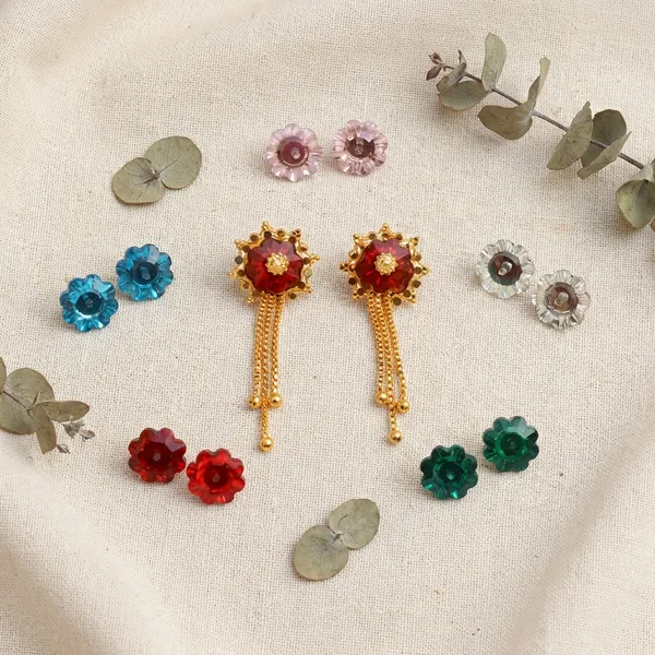 Multicolor_Brass_Premium_Sakhli_Earrings_Set_of_5_Pairs