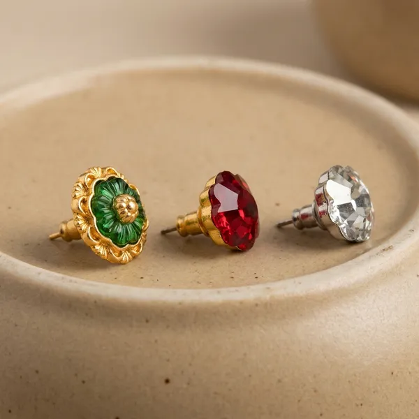 Multicolor_Brass_Premium_Popti_Earrings_Set_of_6_Pairs