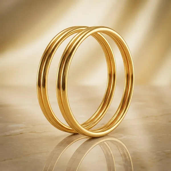 Gold_Brass_Plain_Jadau_Bangles_Set_of_2