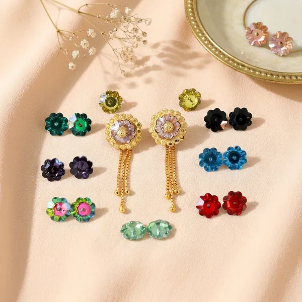 Multi_Brass_Premium_Pink_Sakhli_Earrings_Set_of_8_Pairs
