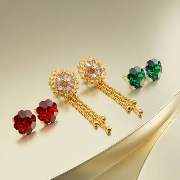 Multi_Brass_Premium_Pink_Sakhli_Earrings_Set_of_8_Pairs