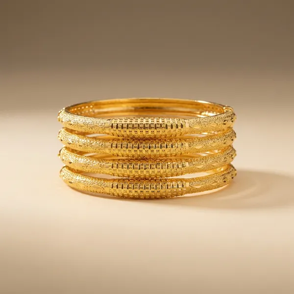 Gold_Brass_Jali_Design_Bangles_Set_of_4