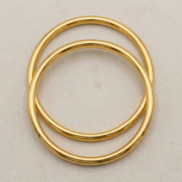 Gold_Brass_Plain_Bangles_For_Women