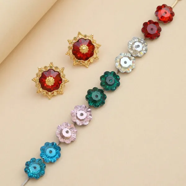 Multi_Brass_Premium_Red_Earrings_Set_of_5_Pairs