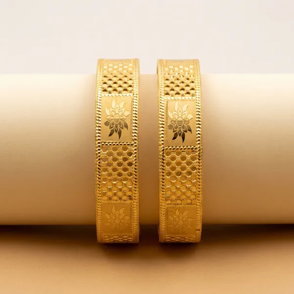 Gold_Brass_Flower_Design_Kada_Bangles_For_Women