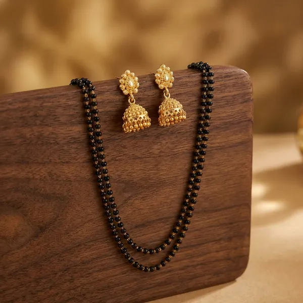 Gold_Brass_Premium_Mangalsutra_With_Jhumka_Earrings