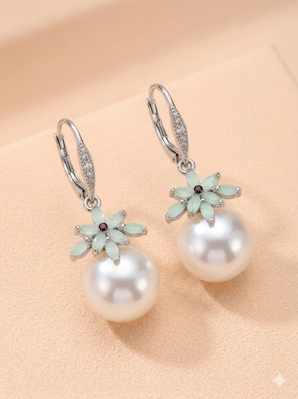 Pista_Green_Hook_Earrings_For_Women