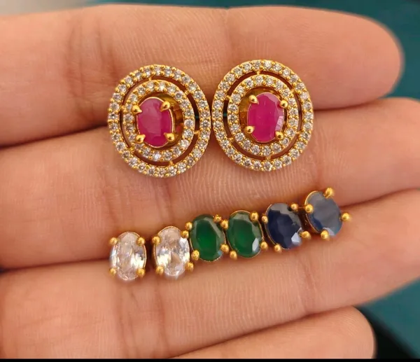 Multi_Color_Changeable_American_Diamond_Earrings