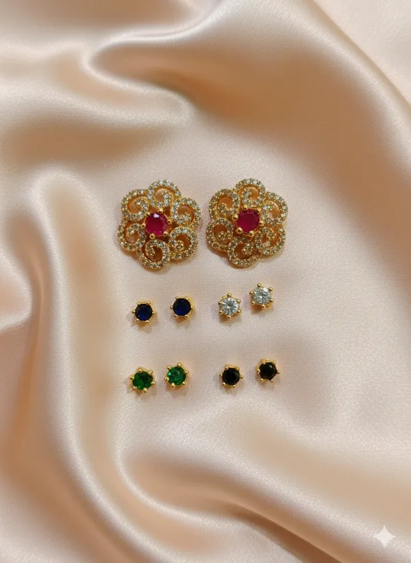 American_Diamond_Chakri_Changeable_Earrings