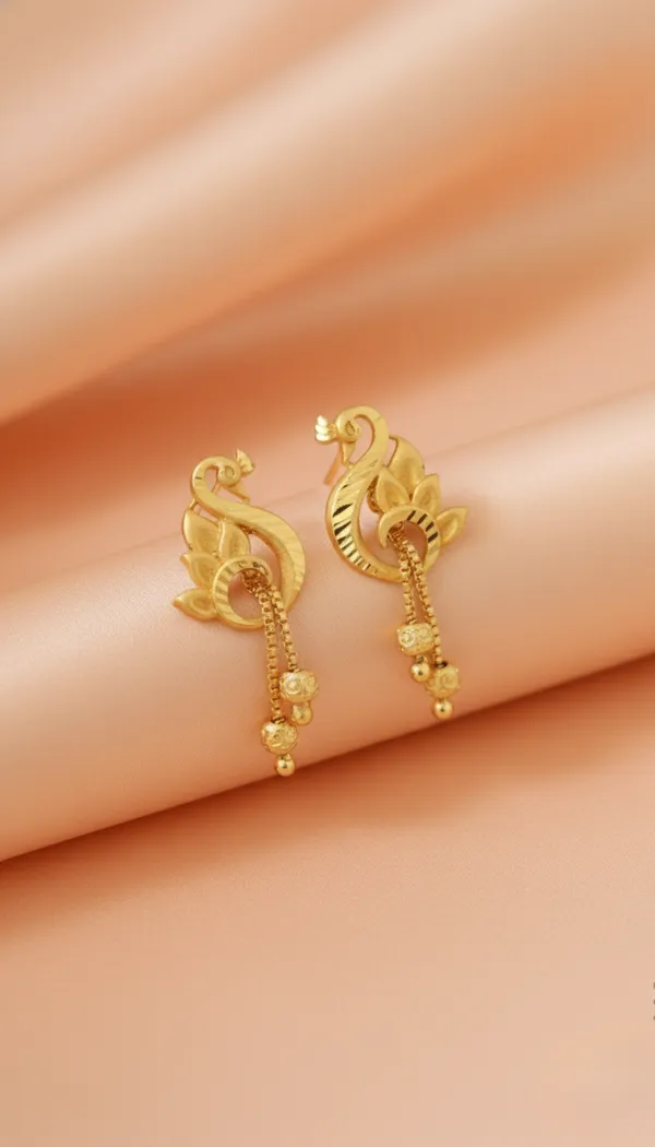 Lacquered_Peacock_Micro_Earrings_For_Women